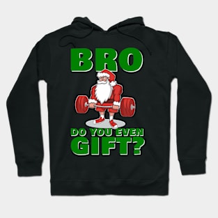 Powerlifting Santa Deadlift Santa Have a Merry and Strong Christmas Hoodie